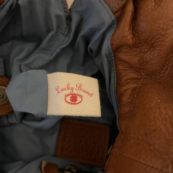 VTG Lucky Band Floral Leather Patchwork Hobo Bag - Picture 8 of 15